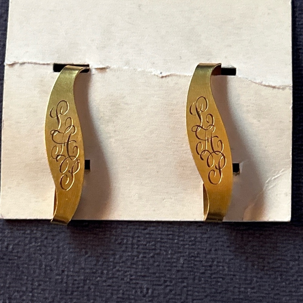 Vintage Gold Tone Lingerie Clips